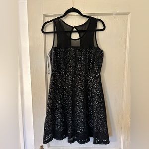 Black and lace dress